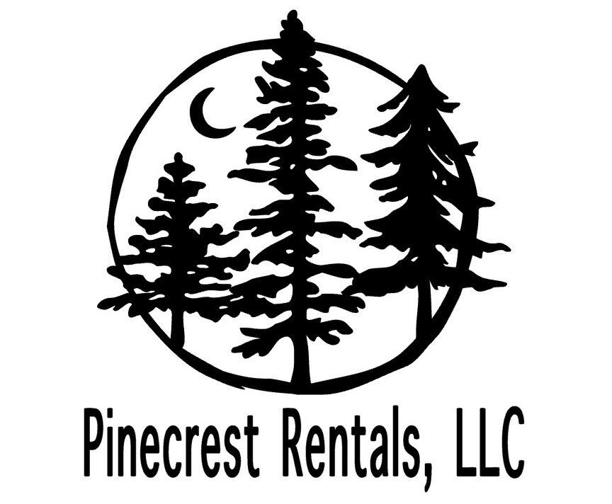 Pinecrest rentals camper rv and cab logo